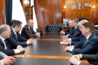 Глава Карачаево-Черкесии Рашид Темрезов провел встречу с делегацией Совета Федерации Федерального Собрания Российской Федерации