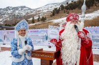 Метеостанция Деда Мороза расположилась на курорте "Архыз" в Карачаево-Черкесии на высоте 2240 метров