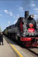 Исторический ретропоезд «Победа» прибыл на вокзал Карачаево-Черкесии